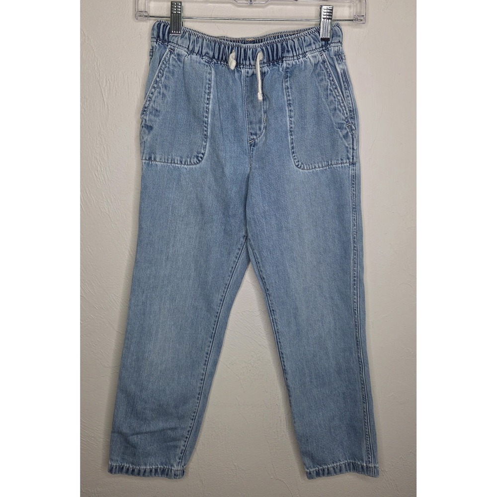 Crewcuts Denim Pull-On Pants Elastic Waist 100% Cotton Casual Kid Size 10 Youth